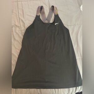 Nike Black and Gray Athletic Tank